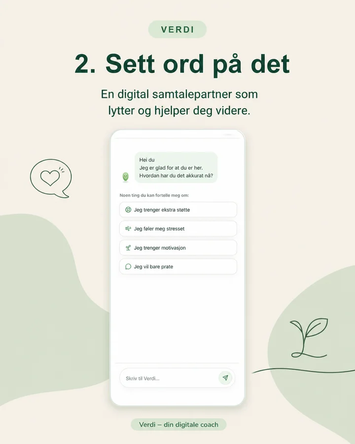 Samtale i Verdi-appen
